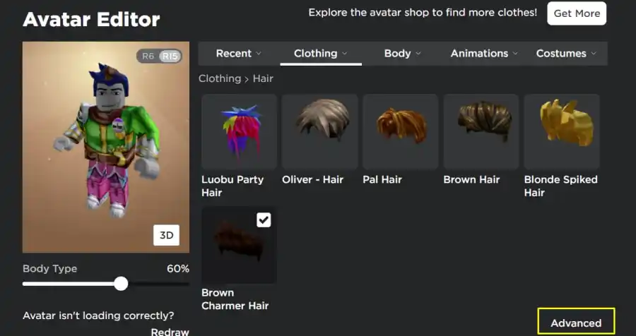 Two hairs on Roblox Avatar Editor: Với Roblox Avatar Editor, bạn có thể thỏa sức thiết kế và customize cho nhân vật của mình. Đặc biệt, với tính năng \
