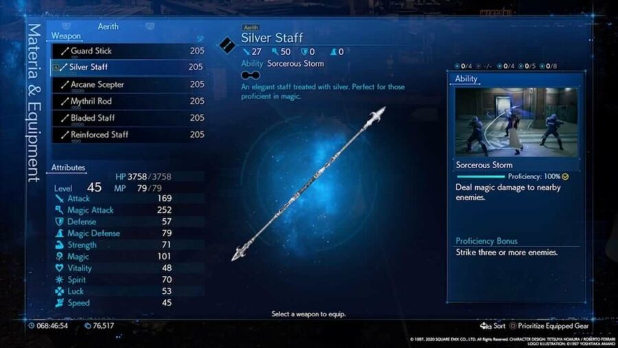 sg ff7 remake silver staff information 1