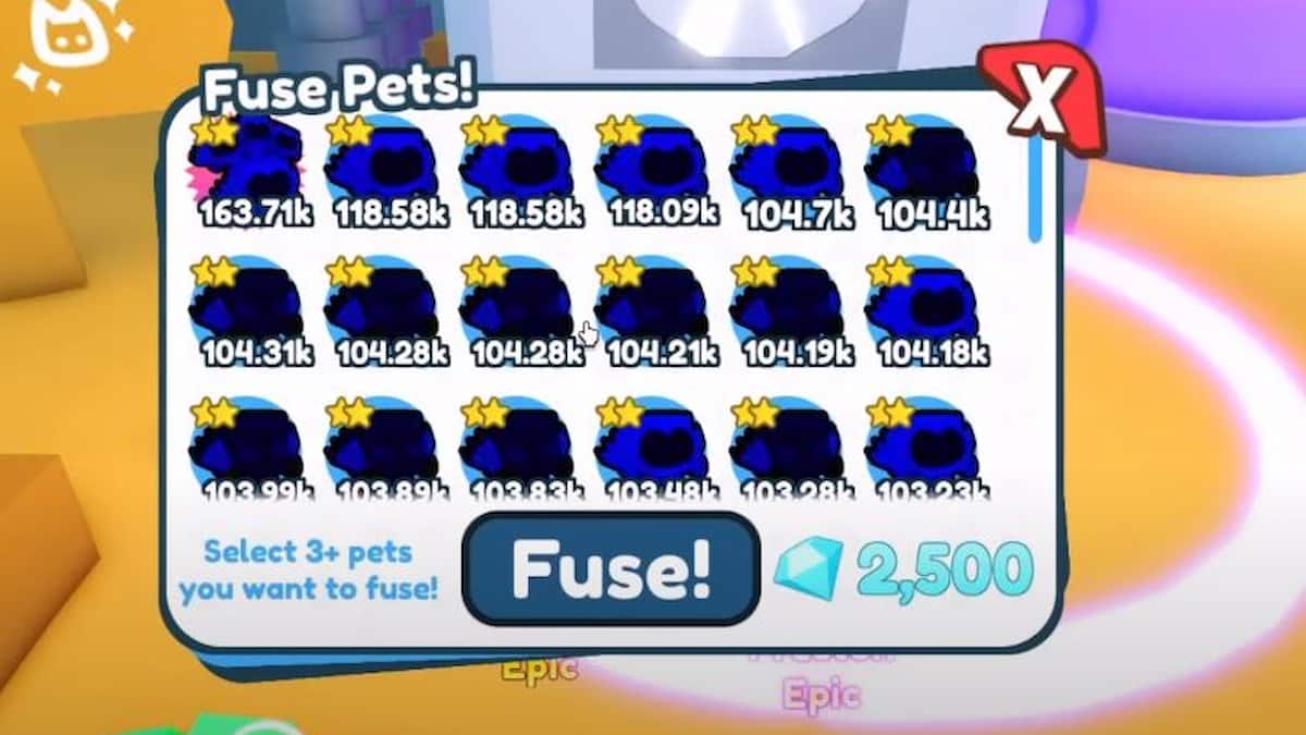How to Fuse pets in Pet Simulator X and what it does