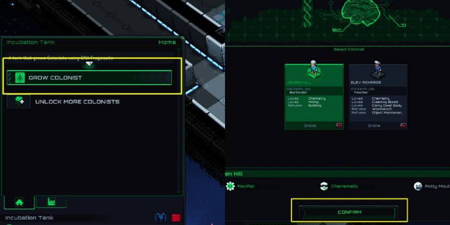 How to Grow a colonist in STarmancer