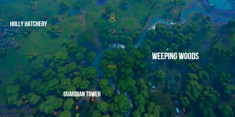 Superman's rings over WEeping Woods.