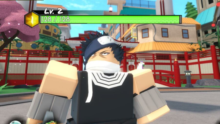 A character in Roblox Anime WArriors.