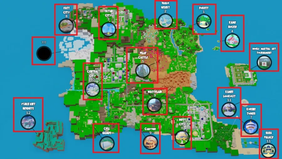 Roblox Zenkai Origins Full Map and Locations, Explained - Pro Game Guides