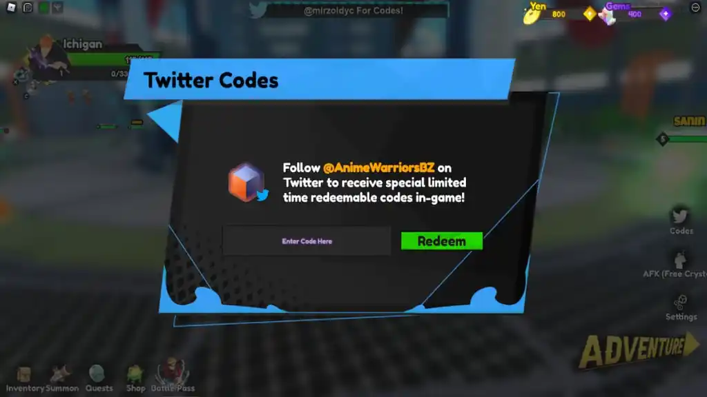 Roblox: All Anime Warriors Simulator codes and how to use them (Updated  Decembe2022) - The Click