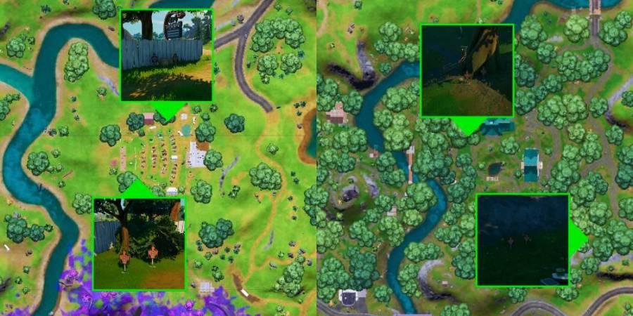 Target Dummy locations in Fortnite C2S7W12