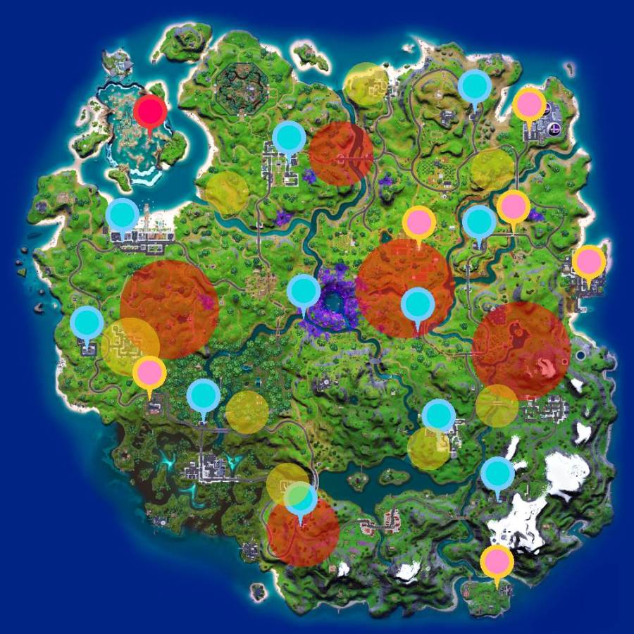 Cheat sheet for Fortnite Epic Quests C2S7W12