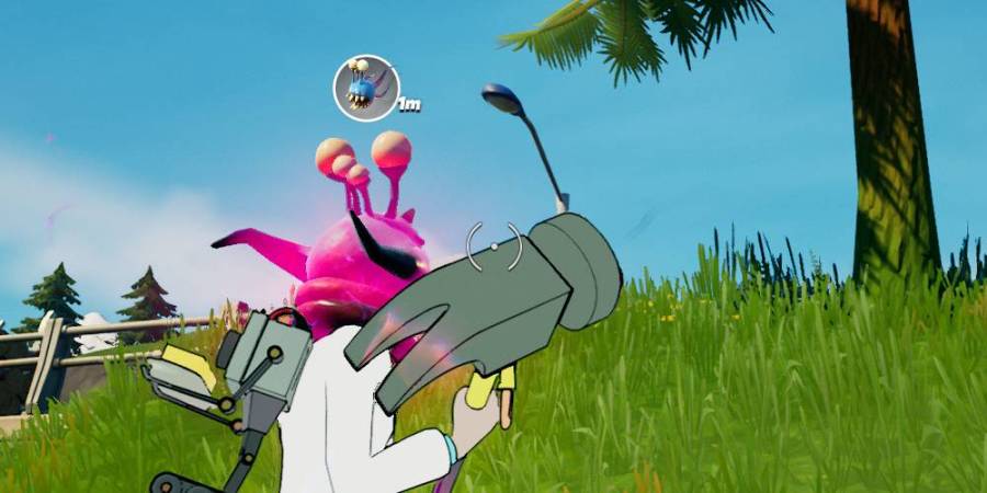 Rick marking a parasite in fortnite