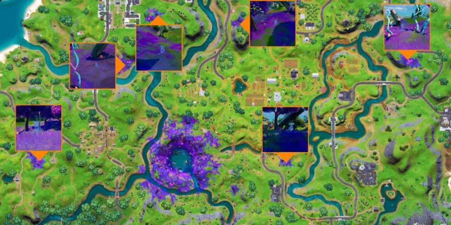 Biome scanner locations in Fortnite C2S7W12