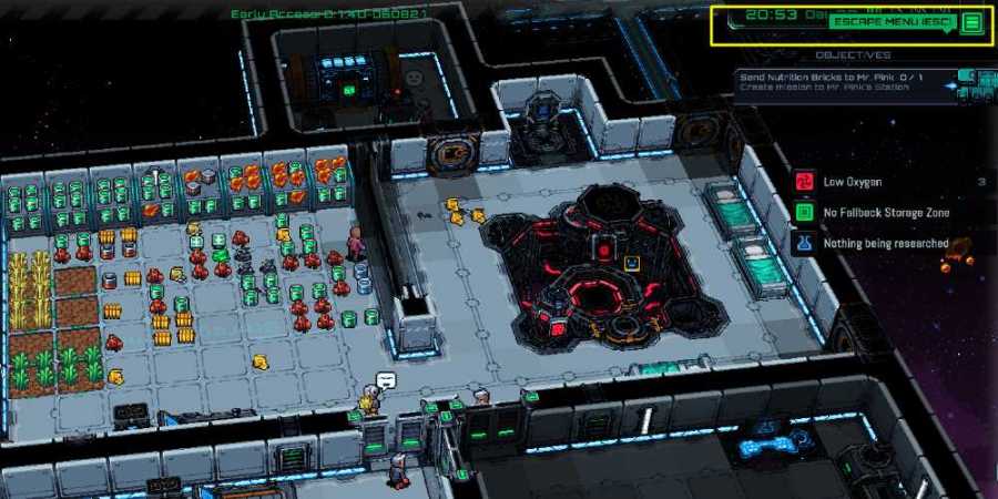 Accessing the Game MEnu in STarmancer
