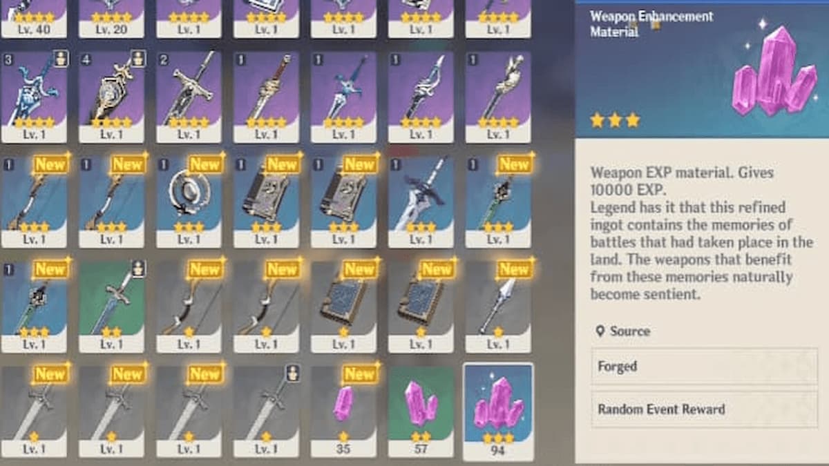 How to farm all Weapon Ascension Materials in Genshin Impact Pro Game