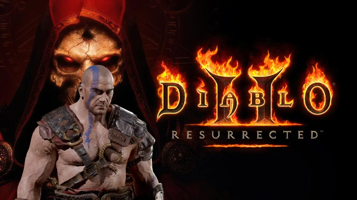 A Barbarian on the Diablo 2 Resurrected Title