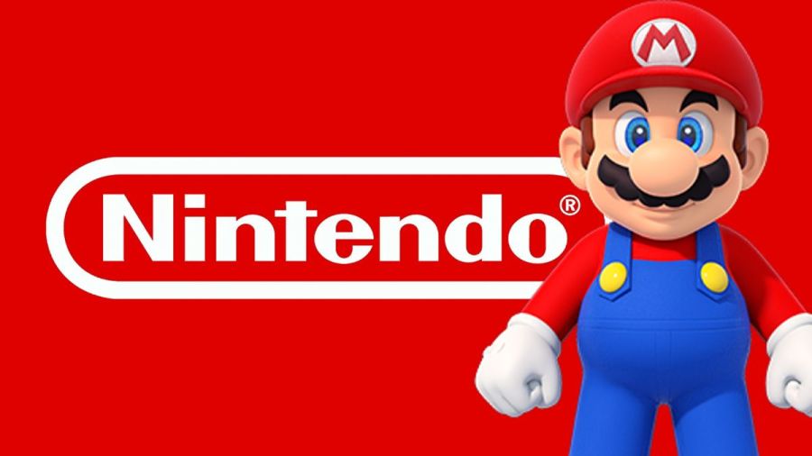 Mario on a Nintendo Logo