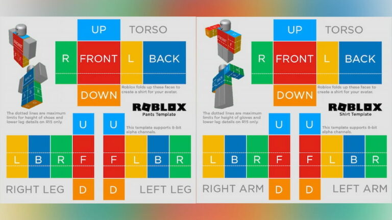 All Roblox clothing templates: shirts, pants & more - Pro Game Guides