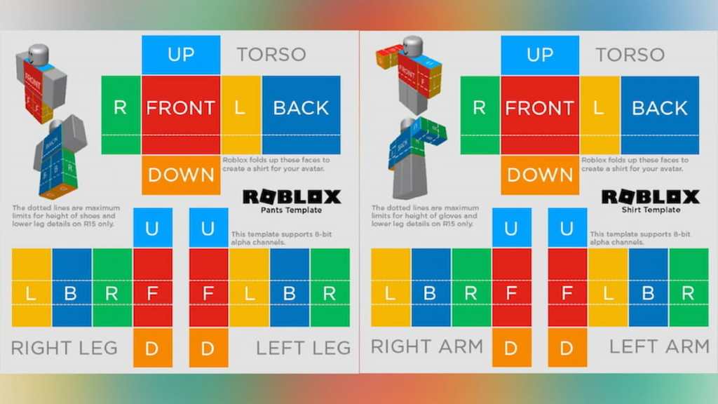 All Roblox clothing templates shirts, pants & more Pro Game Guides