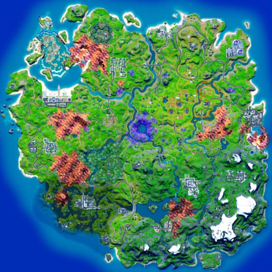 Full Fortnite Chapter 2 Season 8 Map and Locations - Pro Game Guides