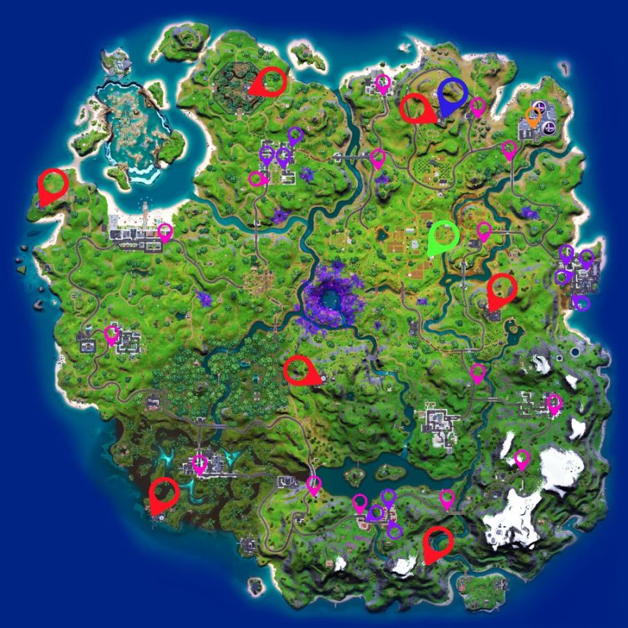 Cheat sheet for fortnite legendary quests c2s7w14