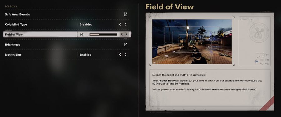 fov settings in call of duty black ops cold war