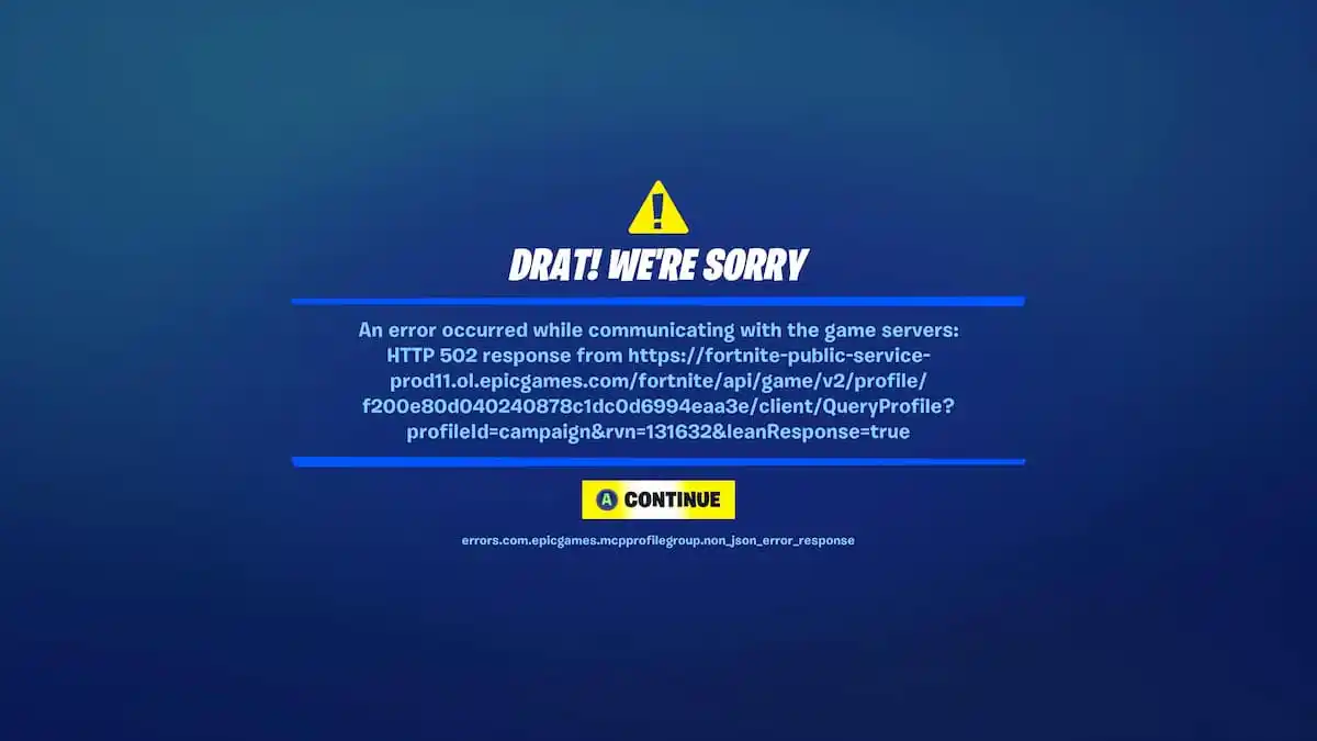 Player party connect timeout 201 fortnite