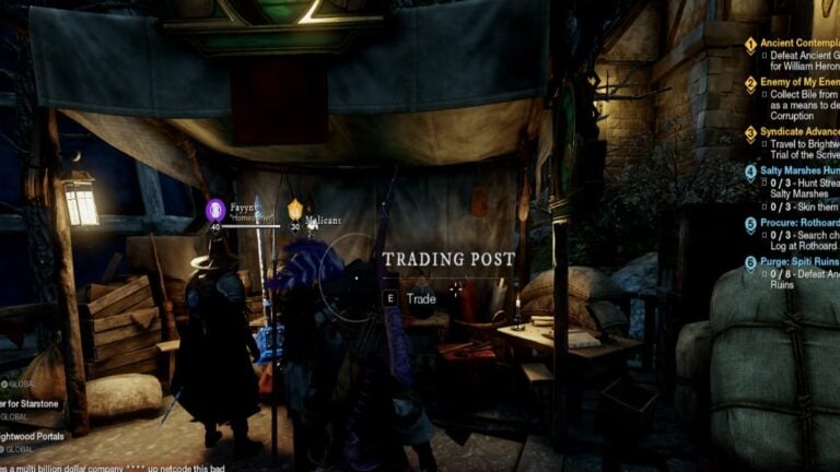 How to buy and sell items using the Trading Post in New