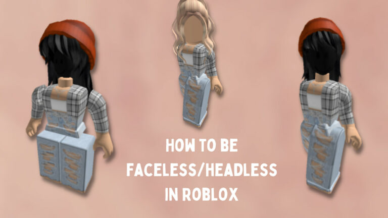 How to have no face in Roblox?