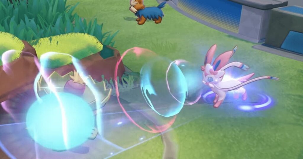 Screenshot off Pokemon Unite trailer