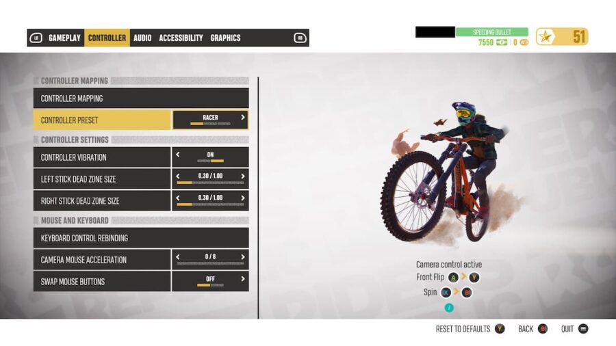 How to change to Controls in Riders Republic Pro Game Guides