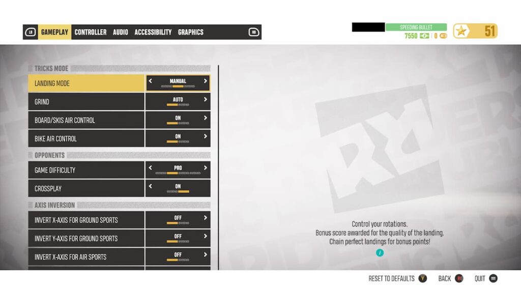 How to change to Controls in Riders Republic Pro Game Guides