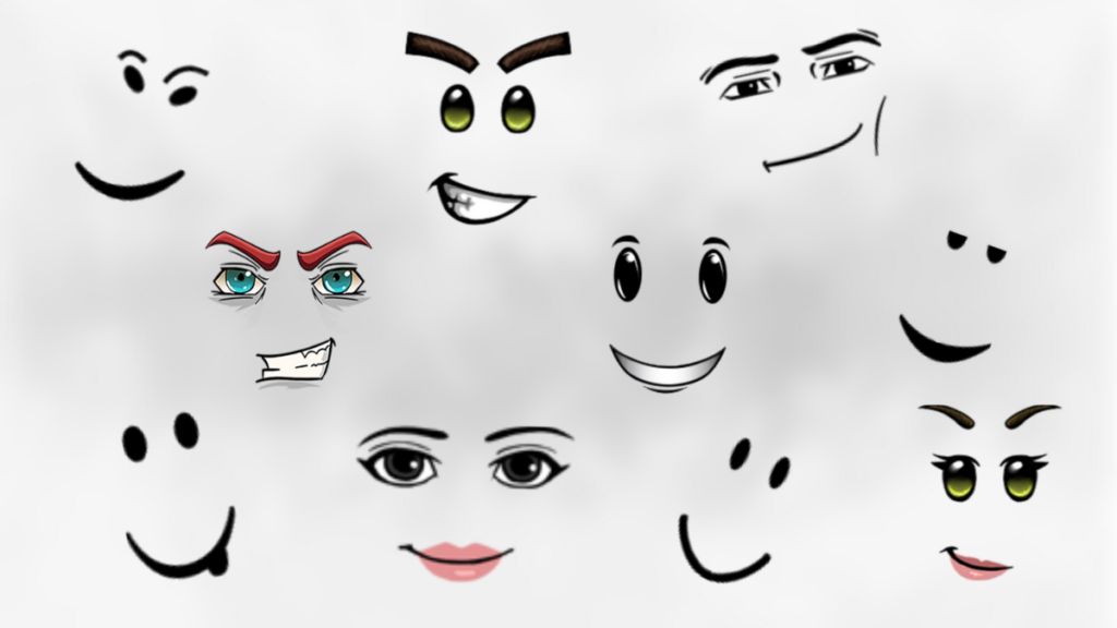 how to create your own game face in roblox