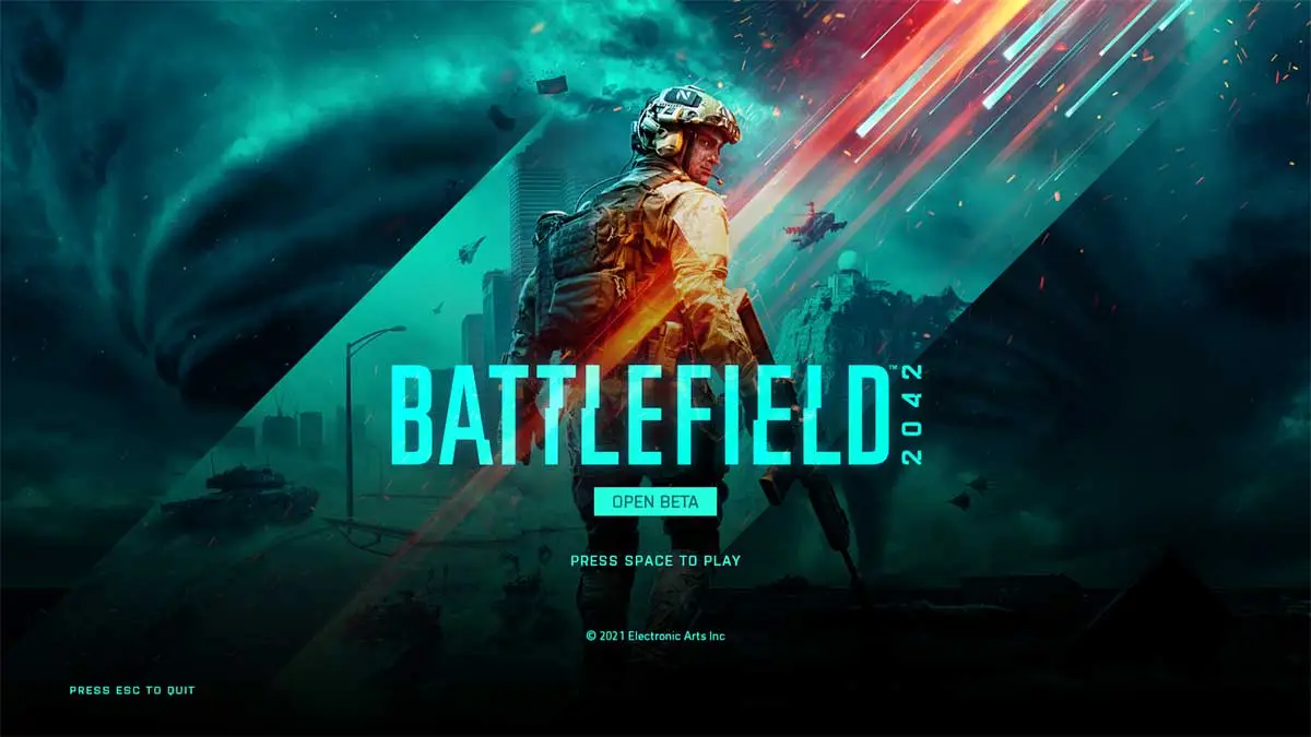 battlefield 2042 beta start menu not working
