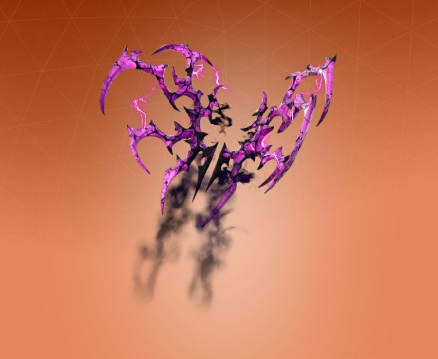 Broken Fractal Wings Back Bling