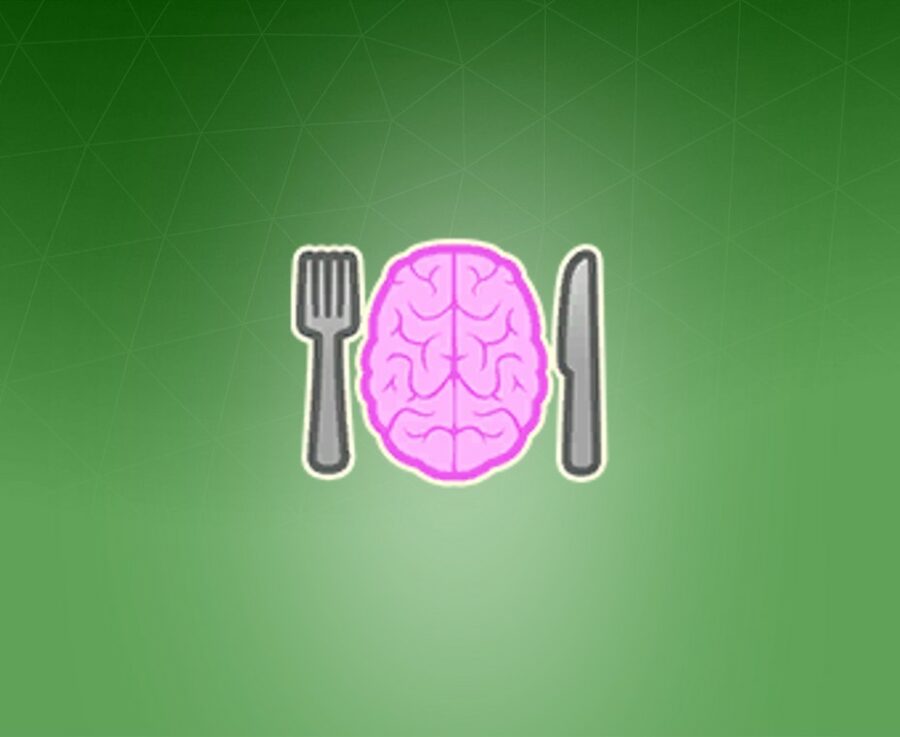 Смайлик с едой для мозга