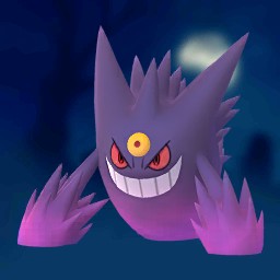 Shiny Gastly, Haunter, & Gengar models (via Chrales) : r/TheSilphRoad