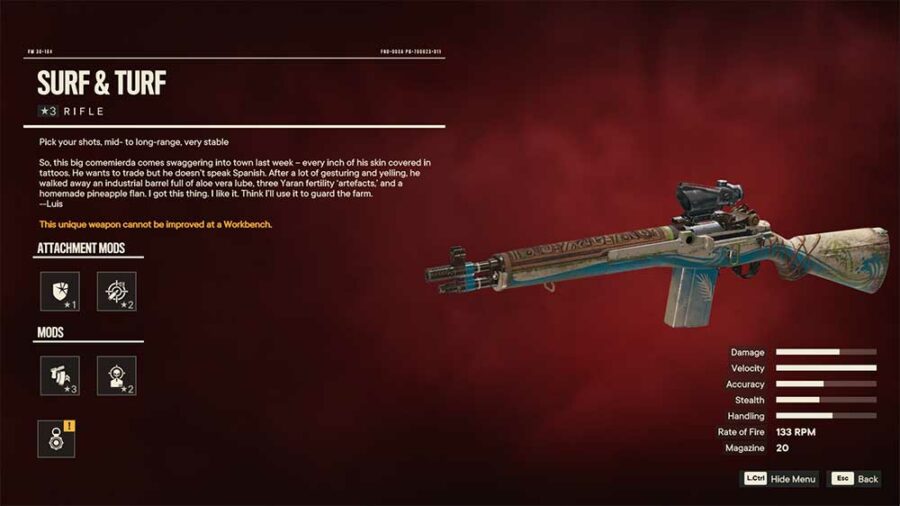 surf and turf unique rifle in far cry 6