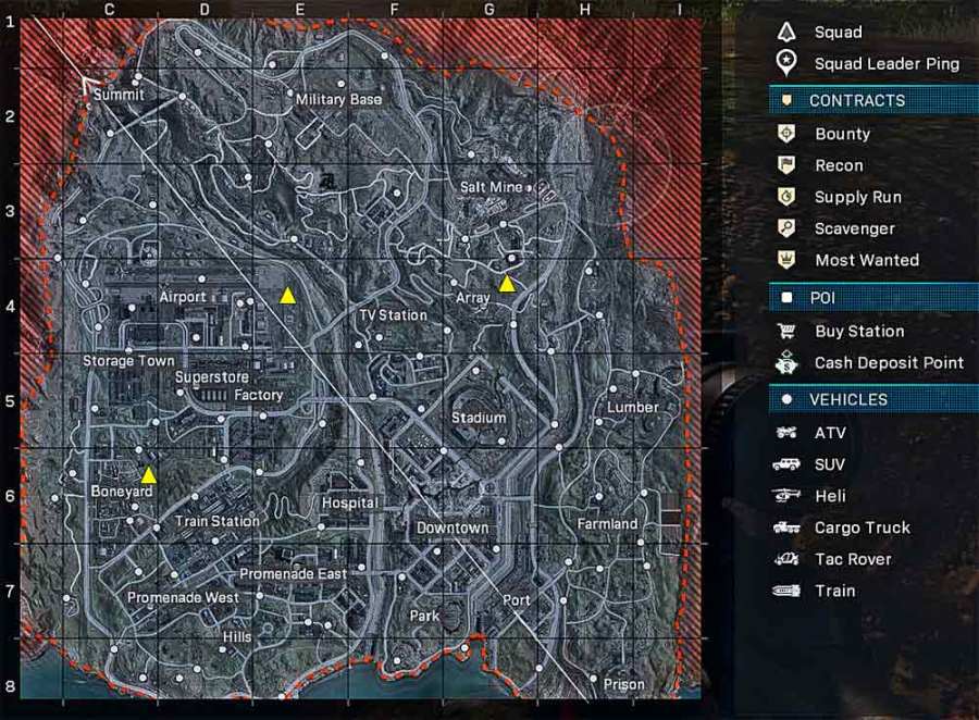 all warzone season 6 bunkers location on the map