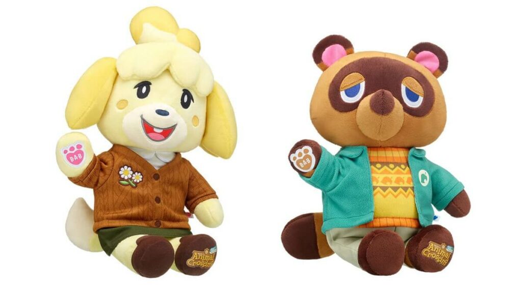 Isabelle and Tom Nook Build-A-Bears