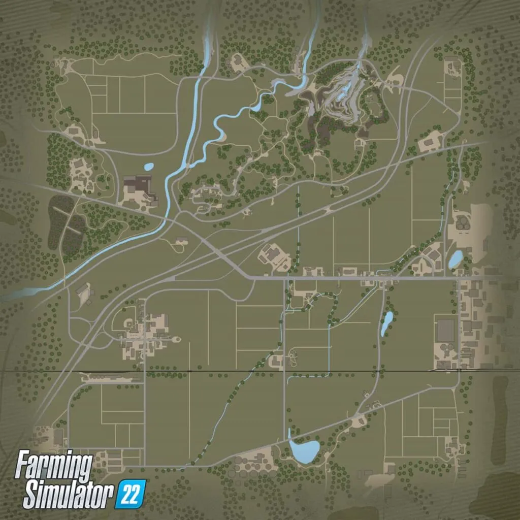 Farming Simulator 22 Полная карта Вязового Ручья