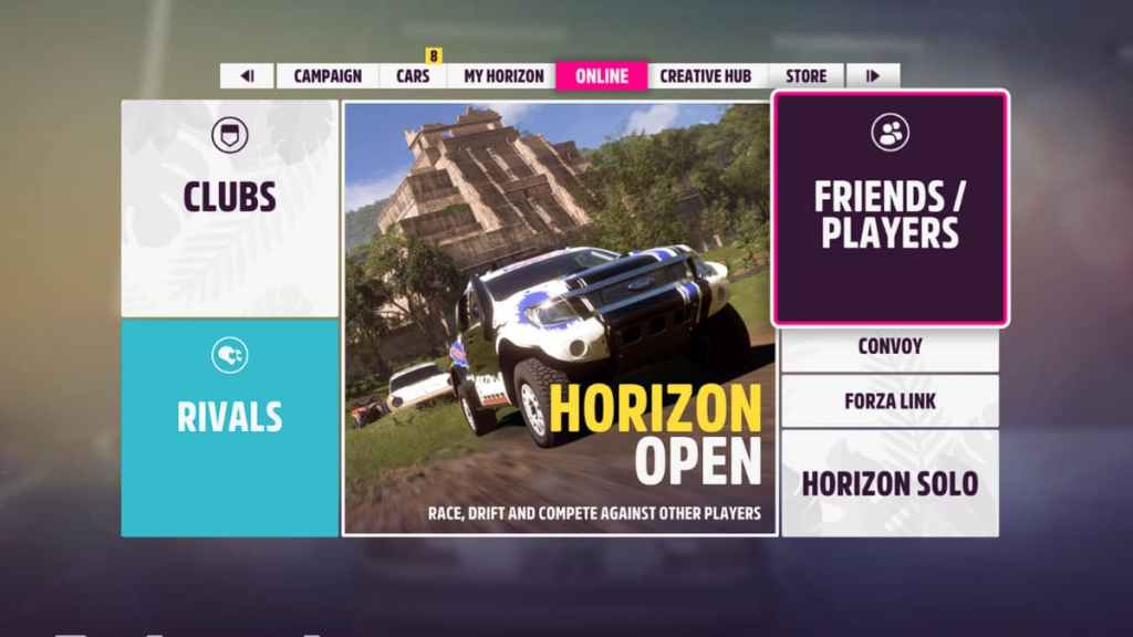 forza horizon 5 how to unlock online