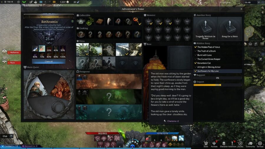 Where to find Sunflowers for My Love in Lost Ark Hidden Story Pro