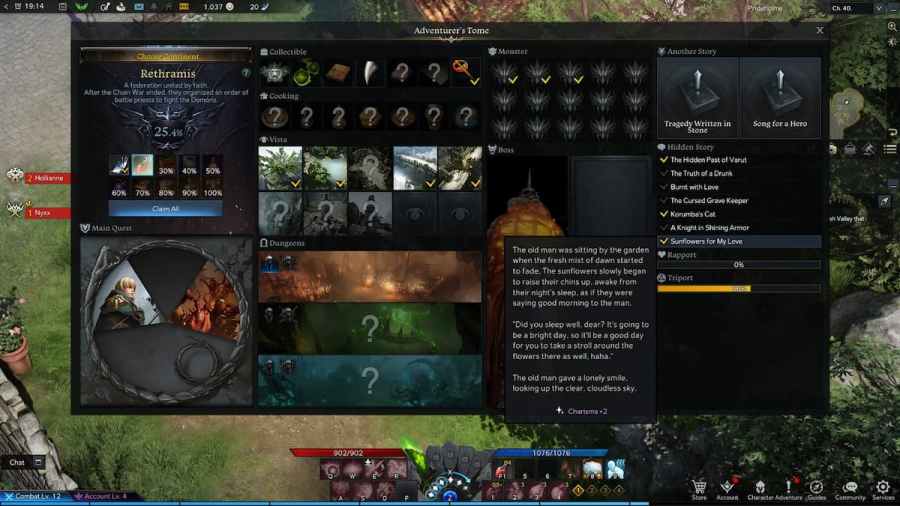 Where to find Sunflowers for My Love in Lost Ark Hidden Story Pro