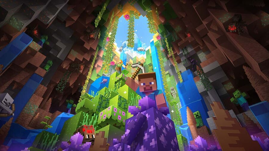 Minecraft-Пещеры и скалы-часть-2