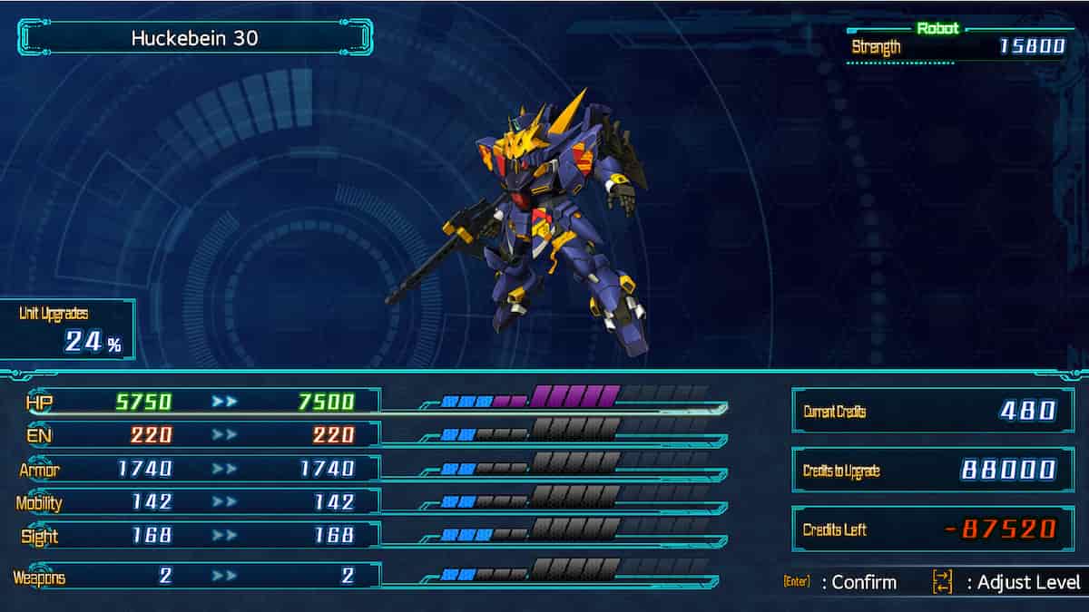 How to unlock a unit's Custom Bonus in Super Robot Wars 30 Pro Game