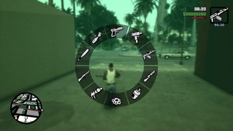 How to change weapons in Grand Theft Auto: San Andreas - Definitive ...