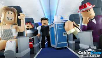 Cabin Crew Simulator people in a plane