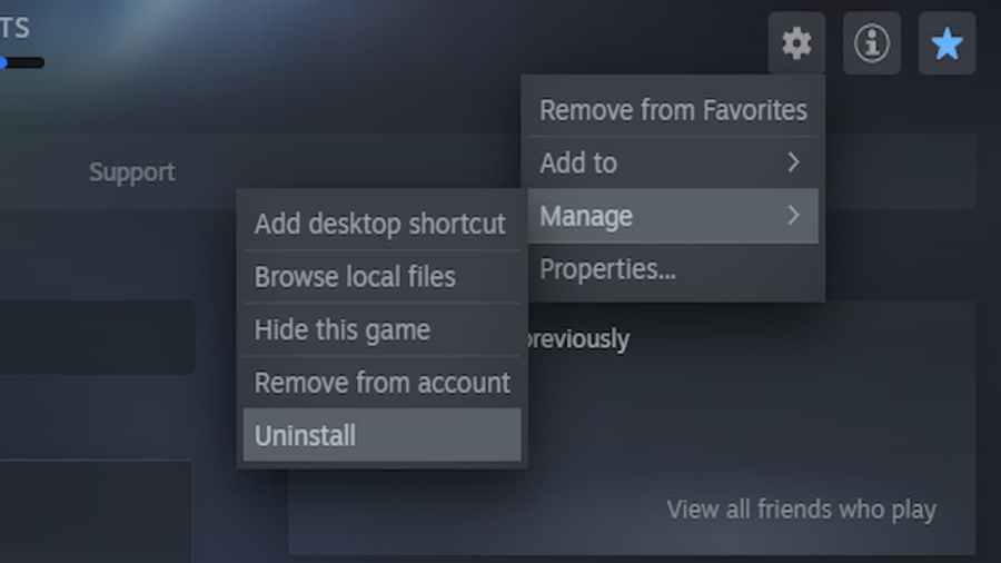 How to uninstall Steam games