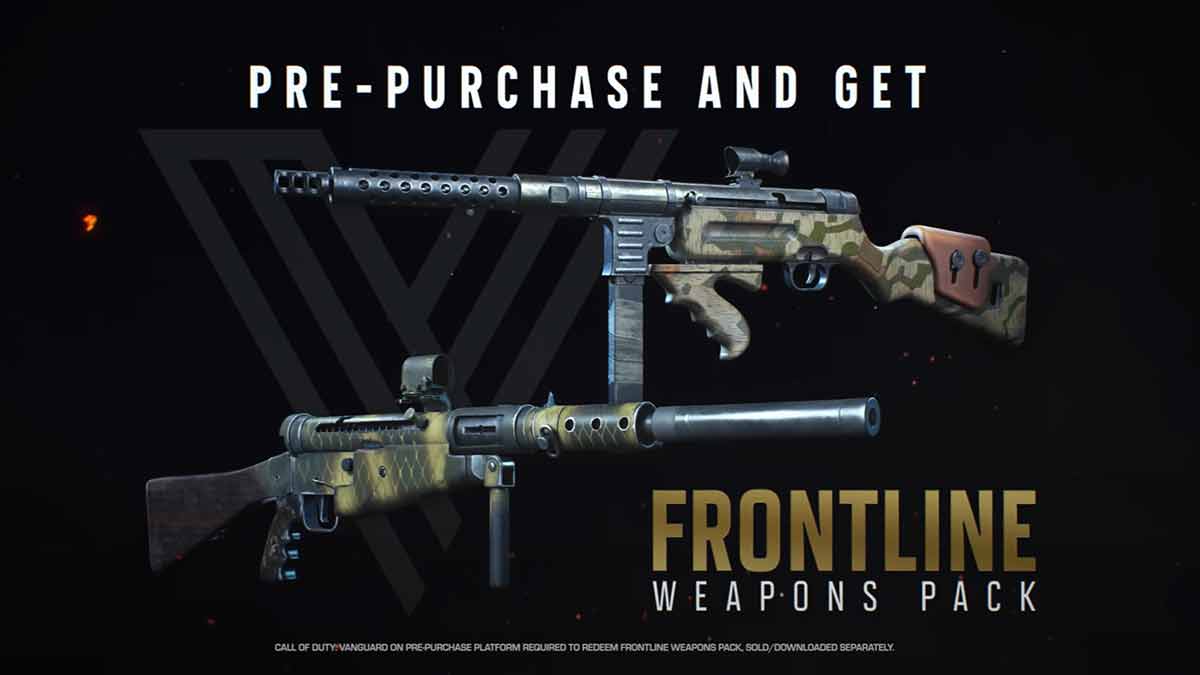 Call of Duty Vanguard pre-order bonus