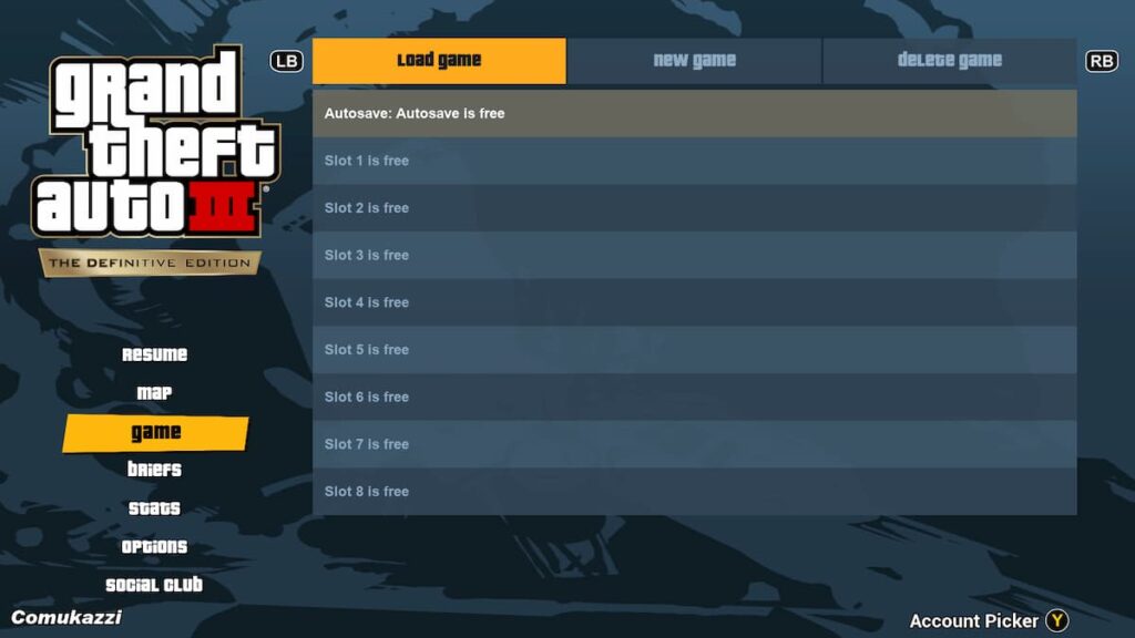 How To Restart A Mission In Grand Theft Auto 3 The Definitive Edition