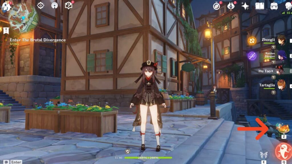 How to eat food without opening the Inventory in Genshin Impact Pro