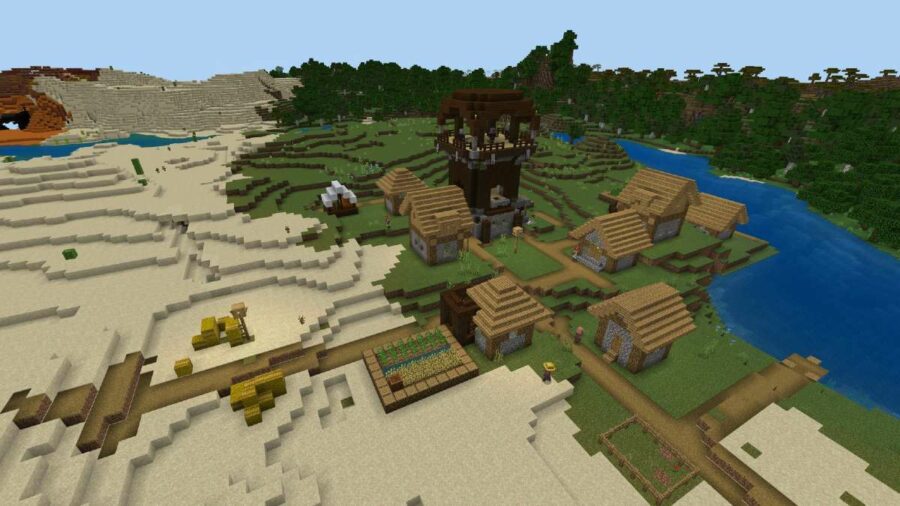 minecraft village seed jan 2022 1