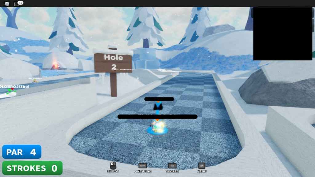 Super Golf Roblox - Arctic In 18 Strokes! (Normal Settings) 