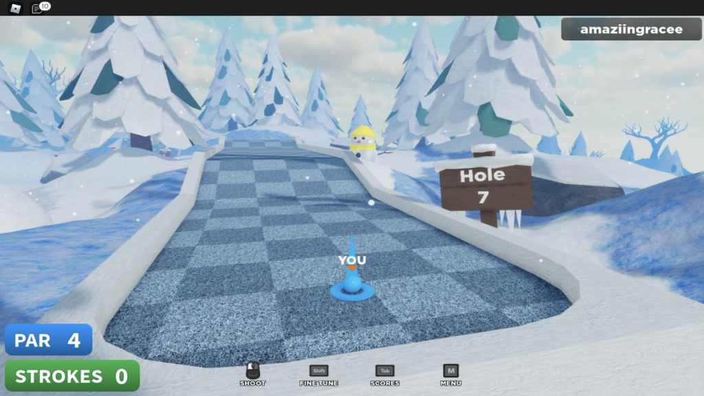 Roblox Super Golf Arctic-Hole in One for holes: 1, 3, 4, 5, 7, 8